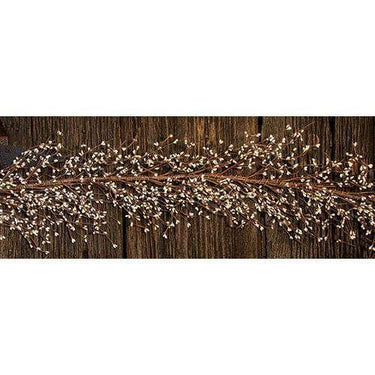 Ivory Pip Garland, 4 ft. - The Fox Decor